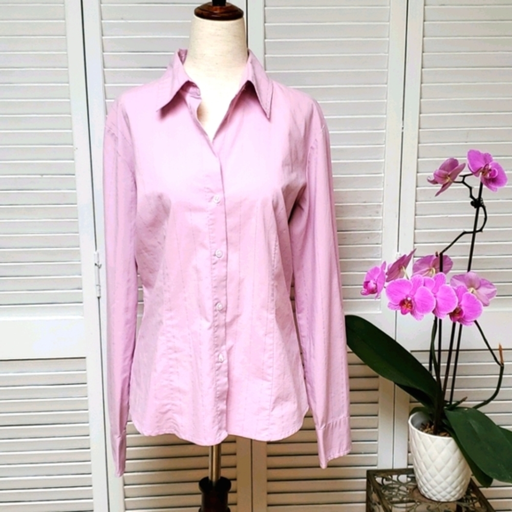 New York & Company City Stretch Button Down Shirt